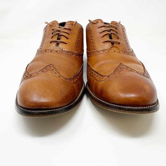 Cole Haan Williams Leather Wingtip Oxford Dress Shoes Brown Men\'s 13 main image 4